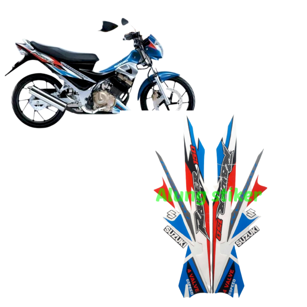 Jual STIKER STRIPING LIS BODY MOTOR RAIDER R150 2006 PUTIH | Shopee ...