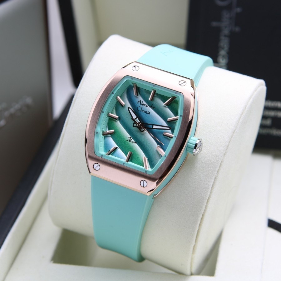 Jam Tangan Wanita AC Alexandre Christie 5001 Original Tali Karet