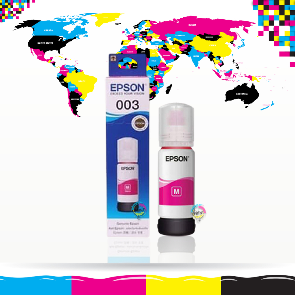 Jual Tinta printer 003 MAGENTA SERIES L3110 L3150 L3100 L1110 L3101 ...