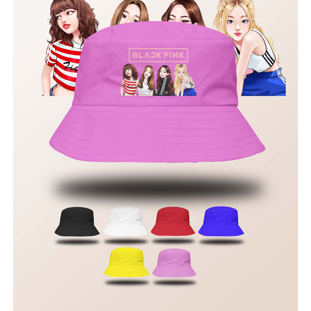 Jual bucket hat anak blackpink , topi bucket anak blackpink Shopee