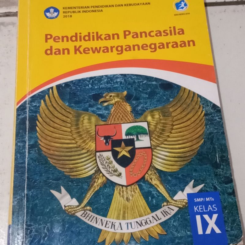 Jual BUKU Pendidikan Pancasila Dan Kewarganegaraan SMP/MTs Kelas IX ...