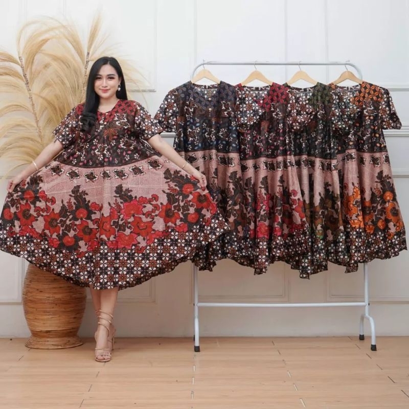 Jual Daster Payung Batik Coklat Jumbo Ld Cm Daster Jumbo Daster