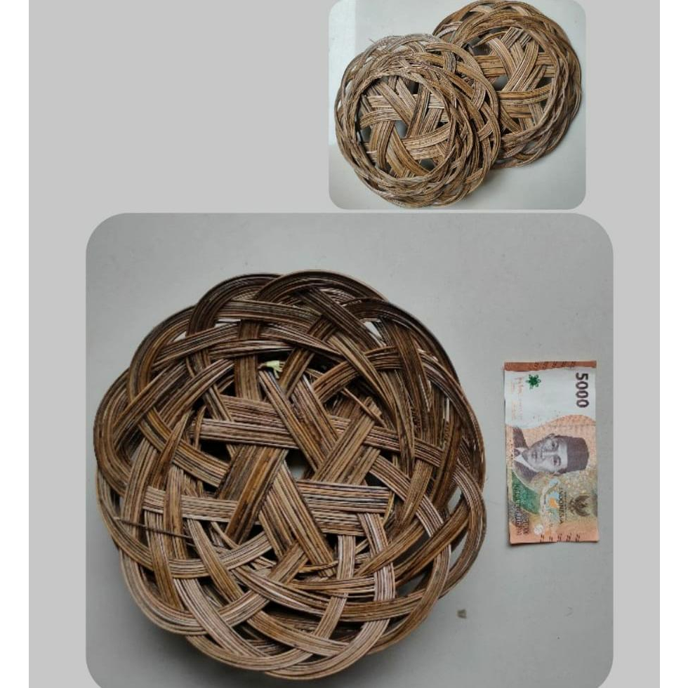 Jual PIRING ROTAN ANYAM LiDI BAMBU ROTAN | Shopee Indonesia