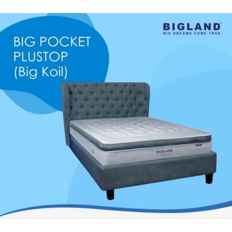 Jual Kasur Springbed Bigland Big Pocket Plustop Big Koil 180 x 200 ...