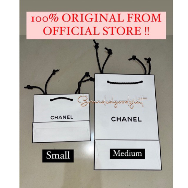 Jual PAPER BAG CHANEL 100% ORIGINAL FROM STORE | Shopee Indonesia