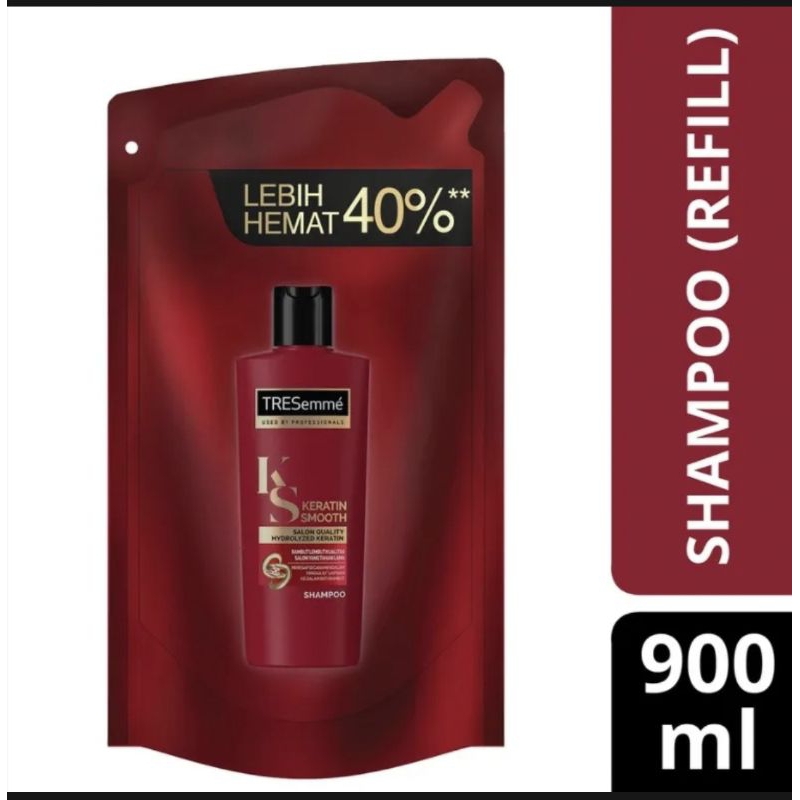 Jual Tresemme Shampoo Keratin Smooth Dengan Hydrolyzed Keratin Refill 900 Ml Shopee Indonesia 