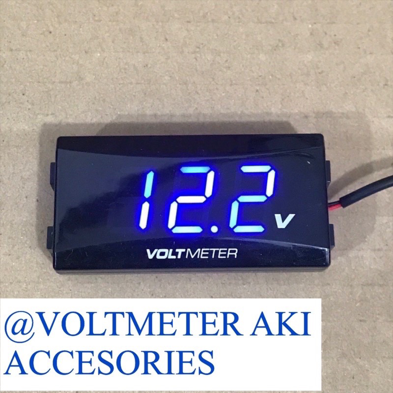 Jual Voltmeter aki digital waterproof / Volt meter Aki Motor | Shopee