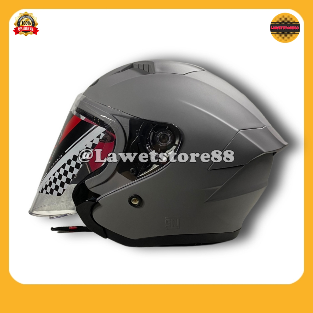 Jual Helmets Sepeda Motor Half Face Gift Sargon Solid Polos Original ...