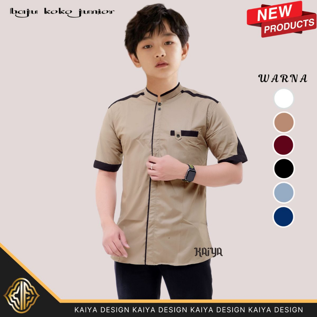 Nevada Bordir Dada Baju Koko Set Anak Laki-Laki main image 1