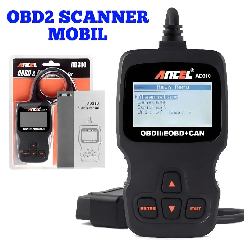 Jual Scanner Mobil OBD2 Alat Scan Pembaca Kode Diagnostik Mobil OBDII ...