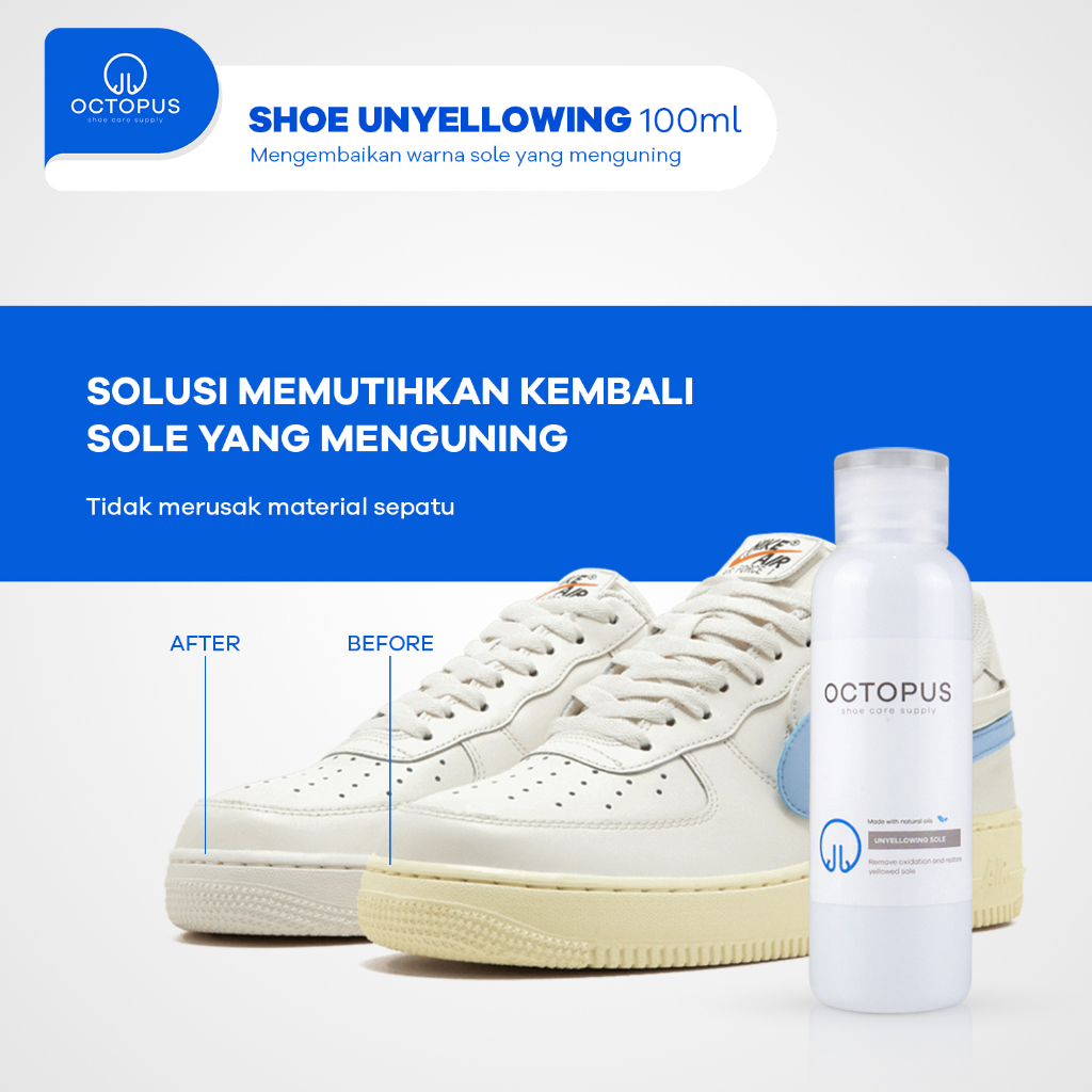 Jual Octopus Paket Cleaner 100ml, Unyellowing, & Leather Cleaner 100ml ...