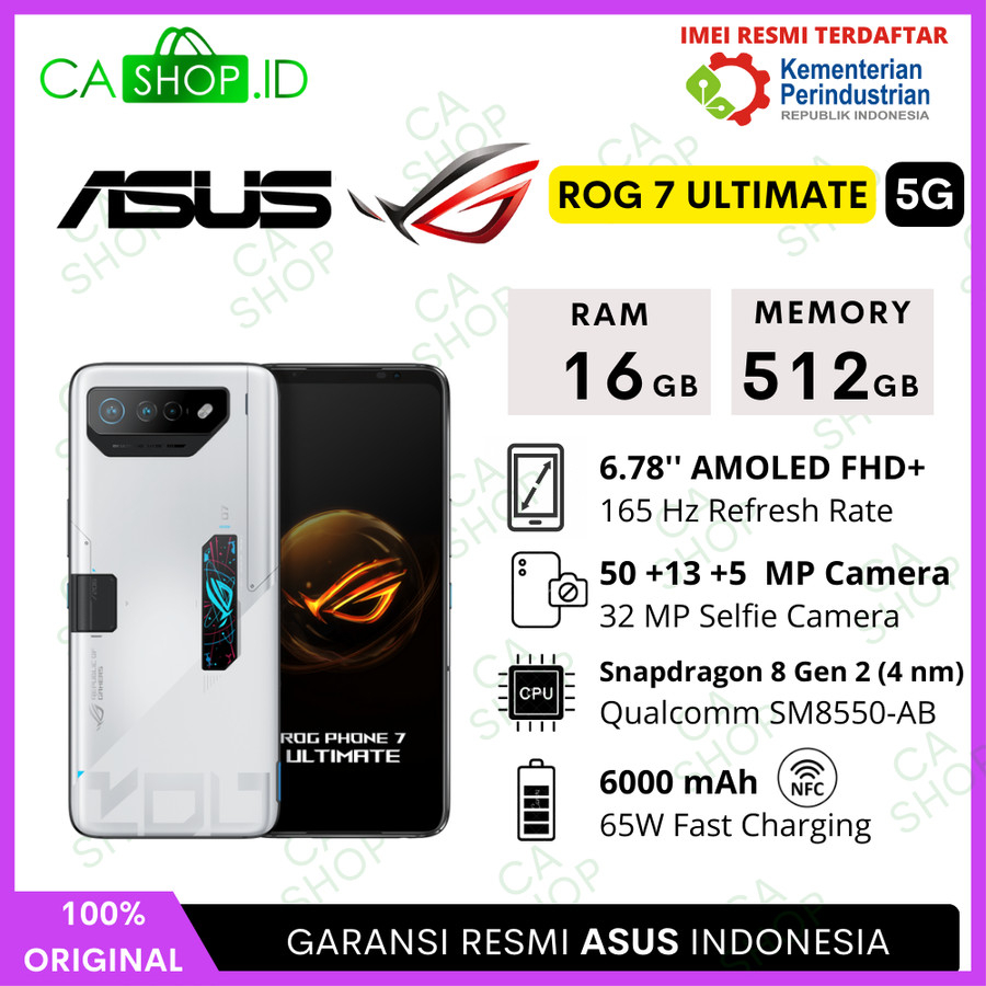 Jual Asus ROG Phone Series | ROG 8 NFC 5G 12GB/256GB + Pro 24GB/1TB ...