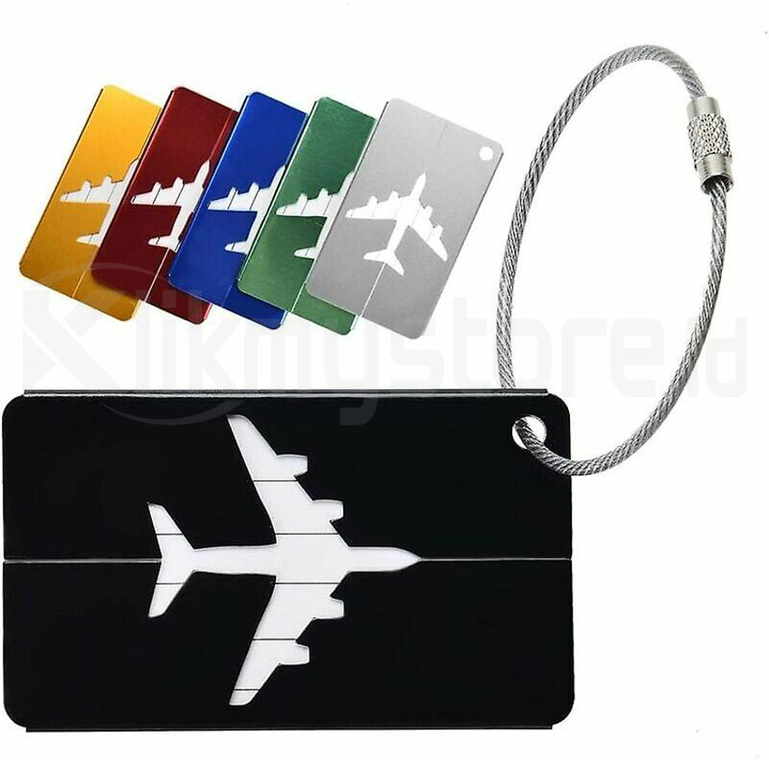 Jual Name Tag Koper Gantungan Kartu ID Nama Luggage Tas Bagasi Pesawat ...