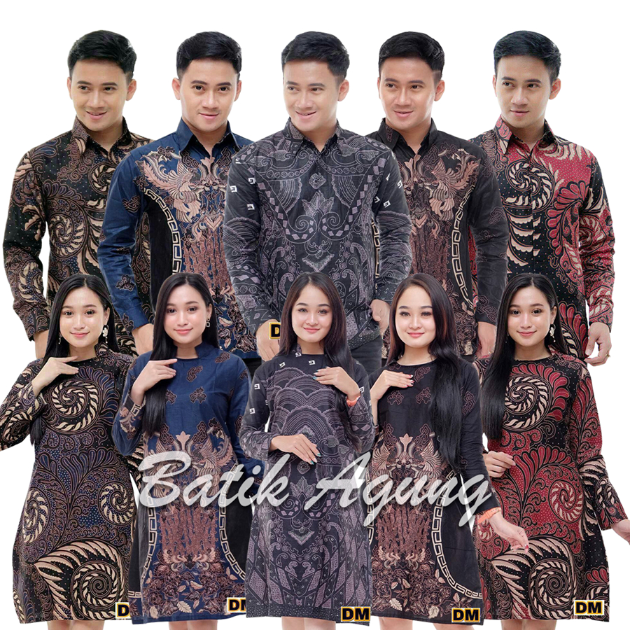 Jual Baju Batik Pasangan Terbaru Pakaian Batik Couple Ayah Ibu Istri Suami Teman Pacar