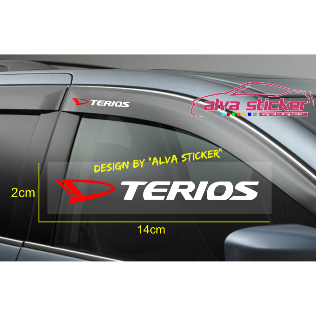 Jual Sticker Terios Cutting Stiker Mobil Daihatsu Terios Old New Buah