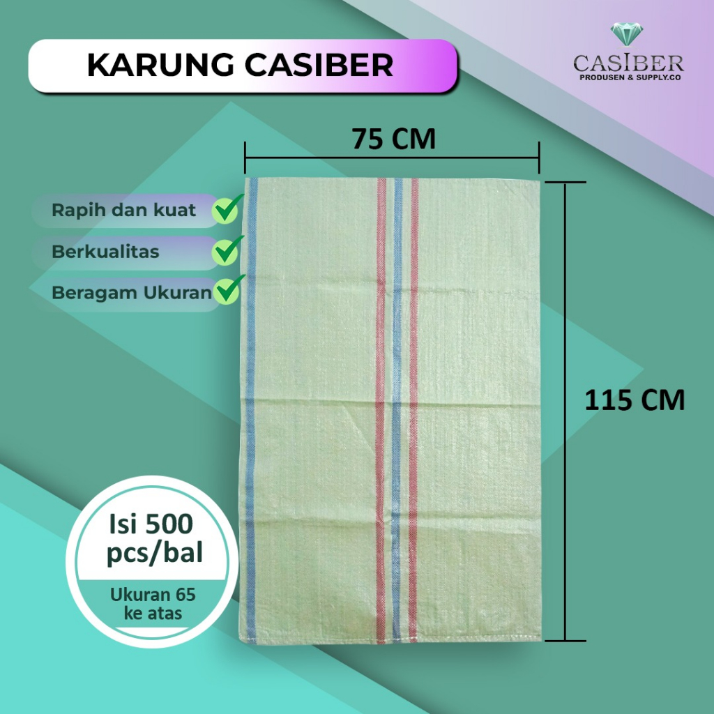 Jual Karung Plastik 75 X 115 Cm Setara Gabah 100 Kg 500 Lembar 1