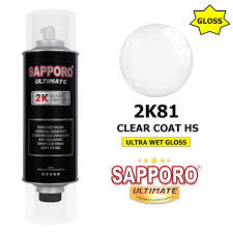 Jual SAPPORO ULTIMATE 2K81 CLEAR COAT HS 2K 2K01 CLEAR GLOSS MRNGKILAT ...