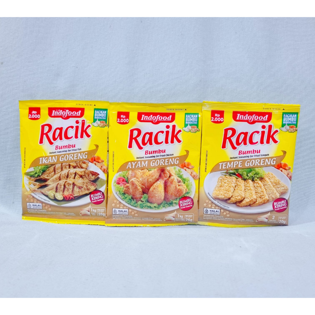 Jual Indofood Bumbu Racik Bumbu Ayam Goreng Ikan Goreng Tempe Goreng Pcs Shopee Indonesia