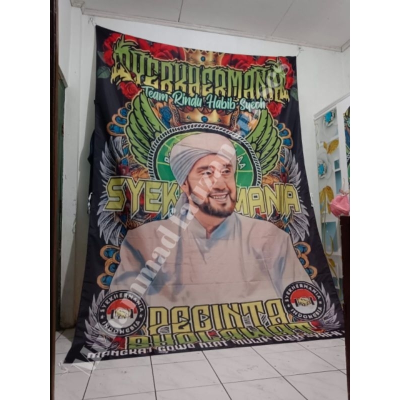 Jual Bendera SYEKHERMANIA Spanduk Full Printing Ukuran Besar | Shopee ...