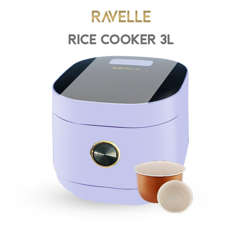 Jual Ravelle Smart Digital Rice Cooker Low Carbo Low Sugar 3L Lavender Shopee Indonesia