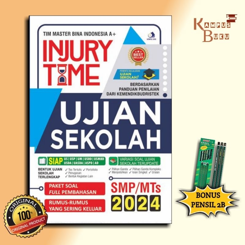 Jual BUKU US SMP 2024 INJURY TIME UJIAN SEKOLAH SMP 2024 Shopee