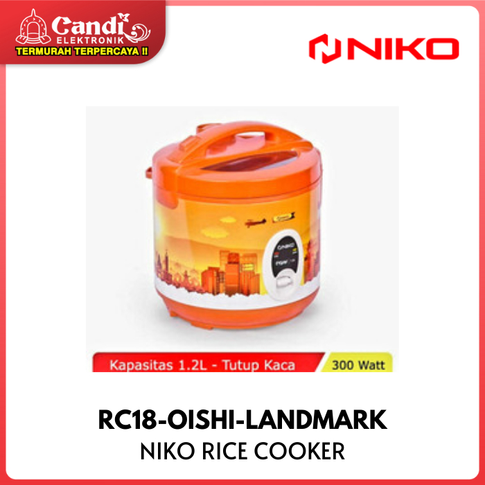 Jual NIKO Rice Cooker 1,8 Liter RC18-OISHI-LANDMARK | Shopee Indonesia