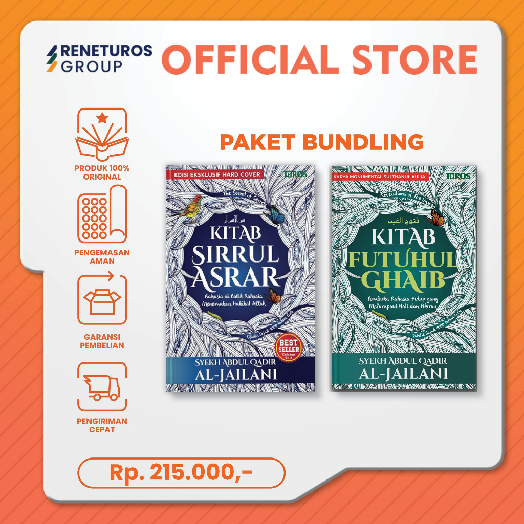 Jual Rene Turos - BUNDLING BUKU FUTUHUL GHAIB & Sirrul Asrar (HC) BD ...