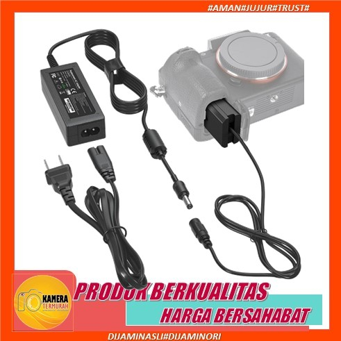 TKDY AC-PW20 voeding NP-FW50 Dummy Battery DC Coupler Kit voor Sony Alpha A5100 A6000