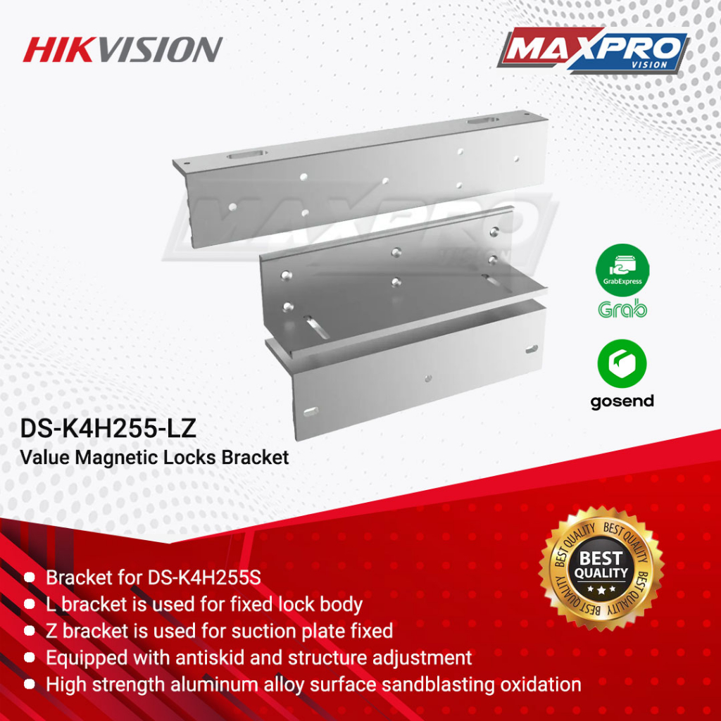 Jual DS-K4H255-LZ - HIKVISION BRACKET DOOR MAGNETIC LOCK | Shopee Indonesia