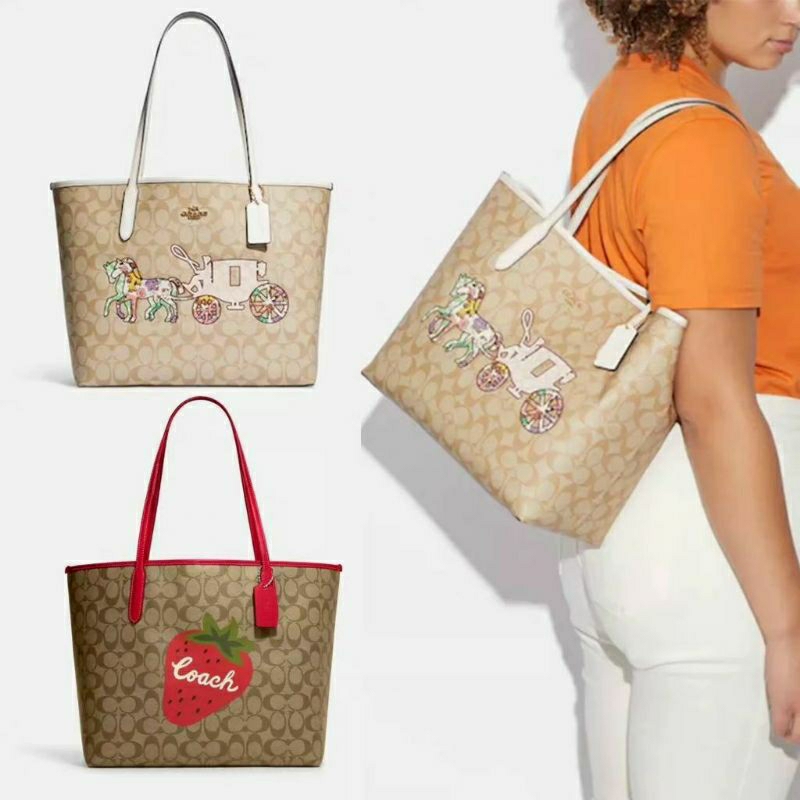 City tote in signature canvas