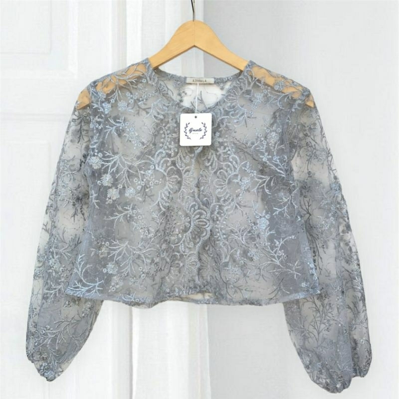 Jual Crop outer brokat / outer brukat / baju kondangan / Ajmala