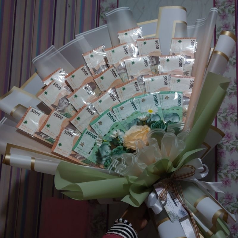 Jual MONEY BUKET/KERANGKA BUKET UANG/HADIAH/KADO UNTUK WISUDA/SIDANG