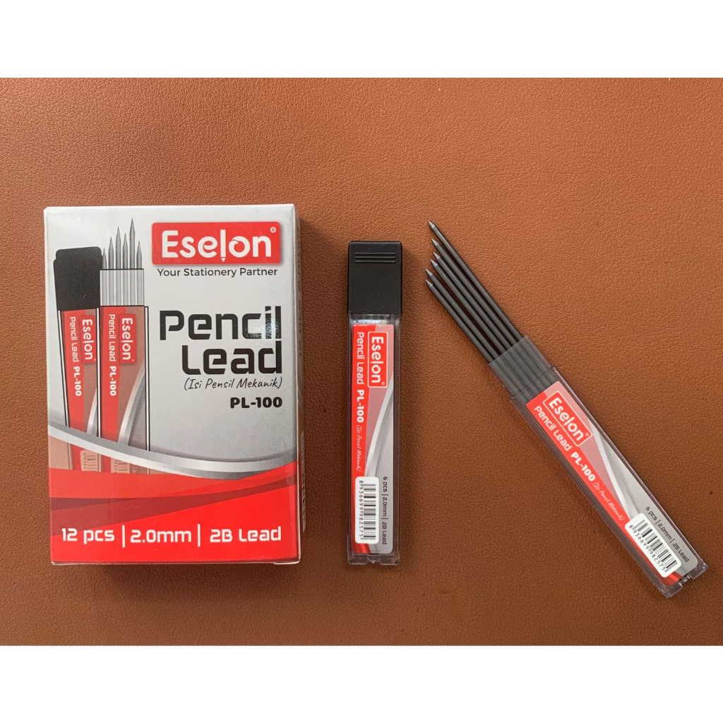 Jual Refil Isi Pensil Mekanik 2 0 Mm Eselon Pl 100 Refill Pensil 2b