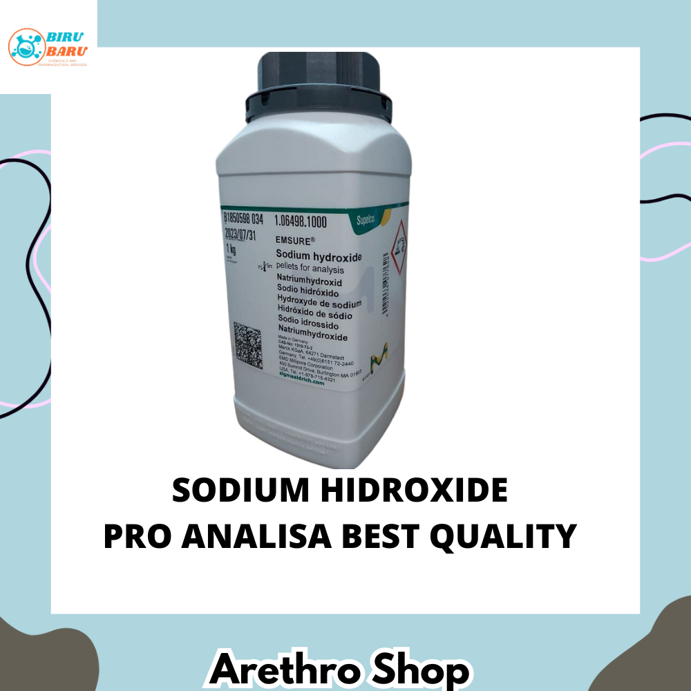 Jual Sodium Hidroxide Natrium Hidroksida Naoh Pro Analisa 10 Gram