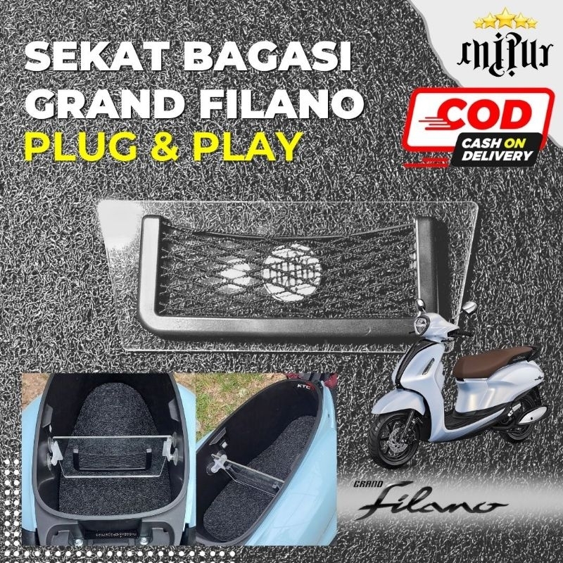 Yamaha Grand Filano Hybrid bagasi depan