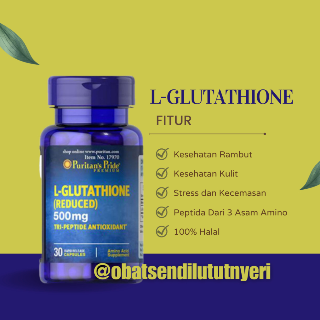 Jual SEKARANG BISA COD | Puritan Pride L-Glutathione 500mg 30 Kapsul- Rapid  Release - Original | Shopee Indonesia