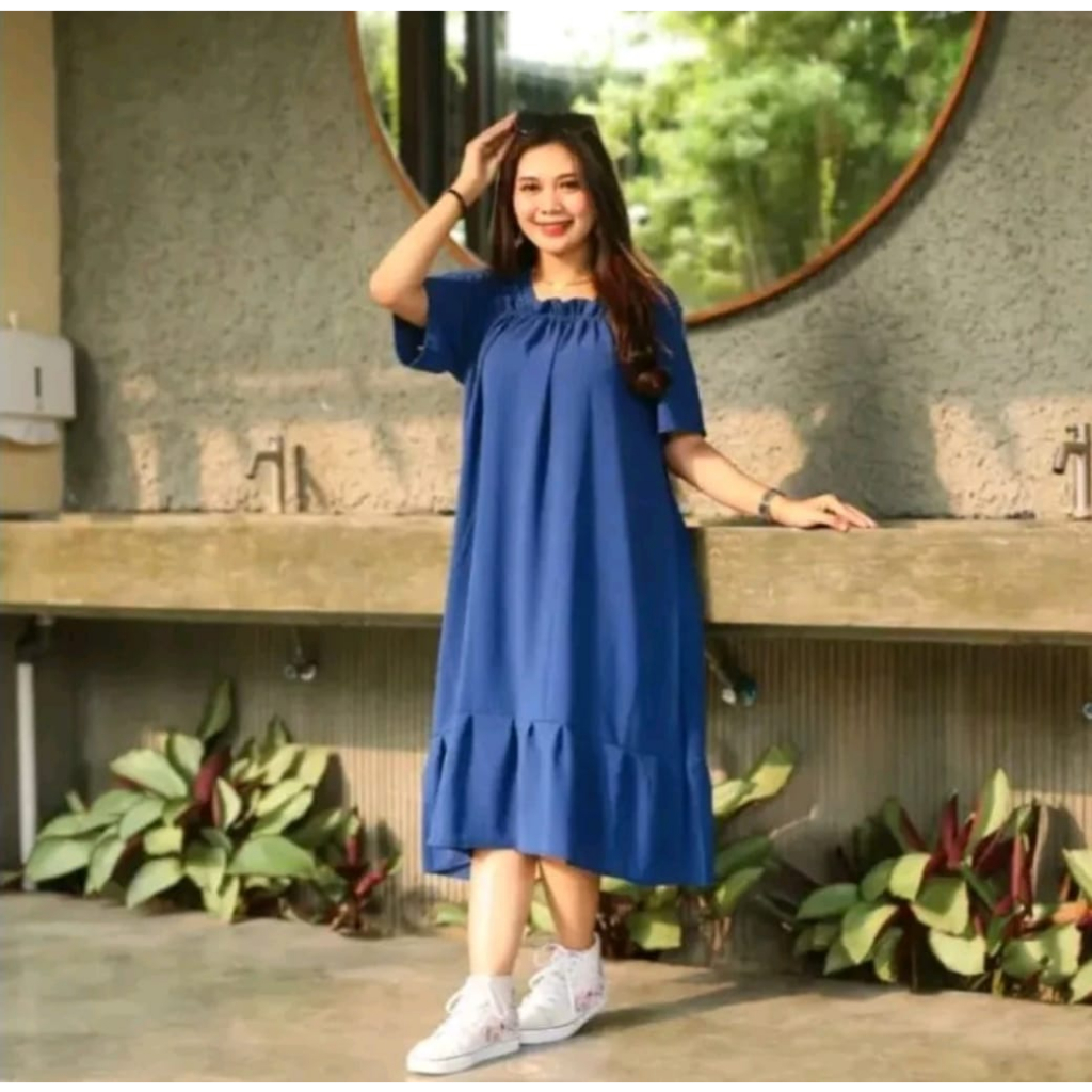 Jual Laura Dress Daster Fuji PolyAirflow Homedress Daster Fuji Shopee