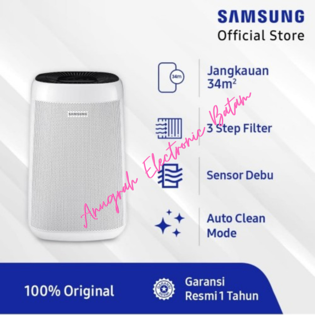 Jual SAMSUNG Air Purifier AX34R3020WW with 4 Color Indicator BATAM