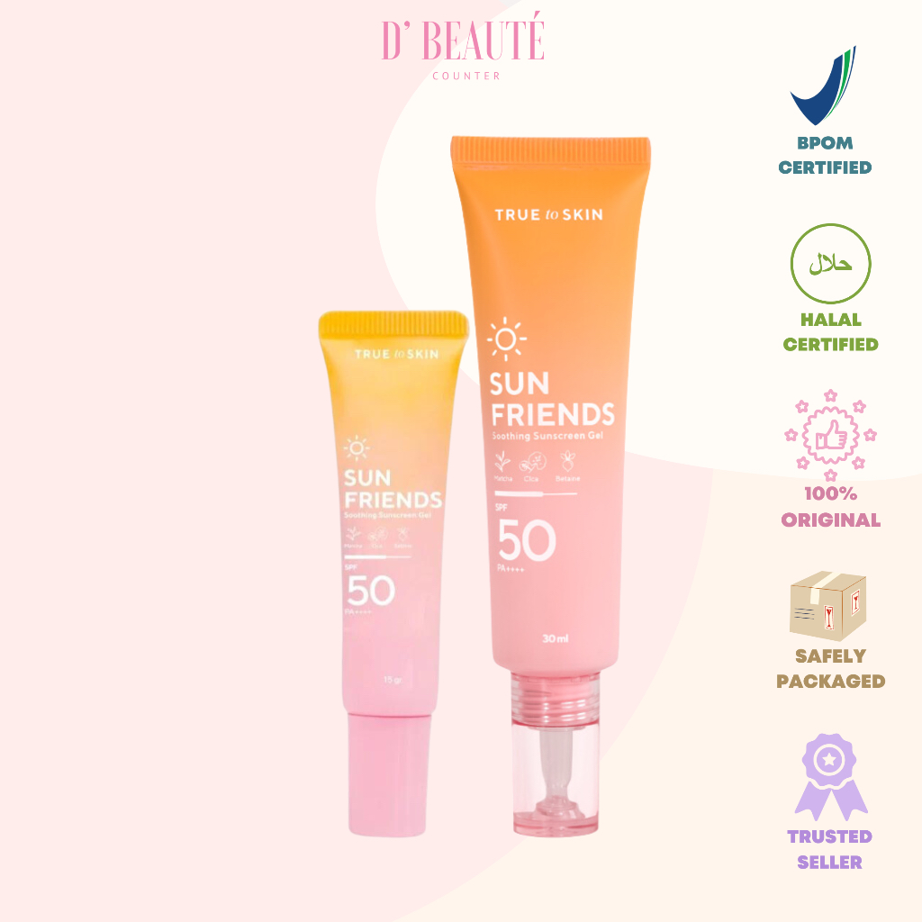 Jual True To Skin Sunfriends Sunscreen Gel Spf 50 Pa Shopee Indonesia