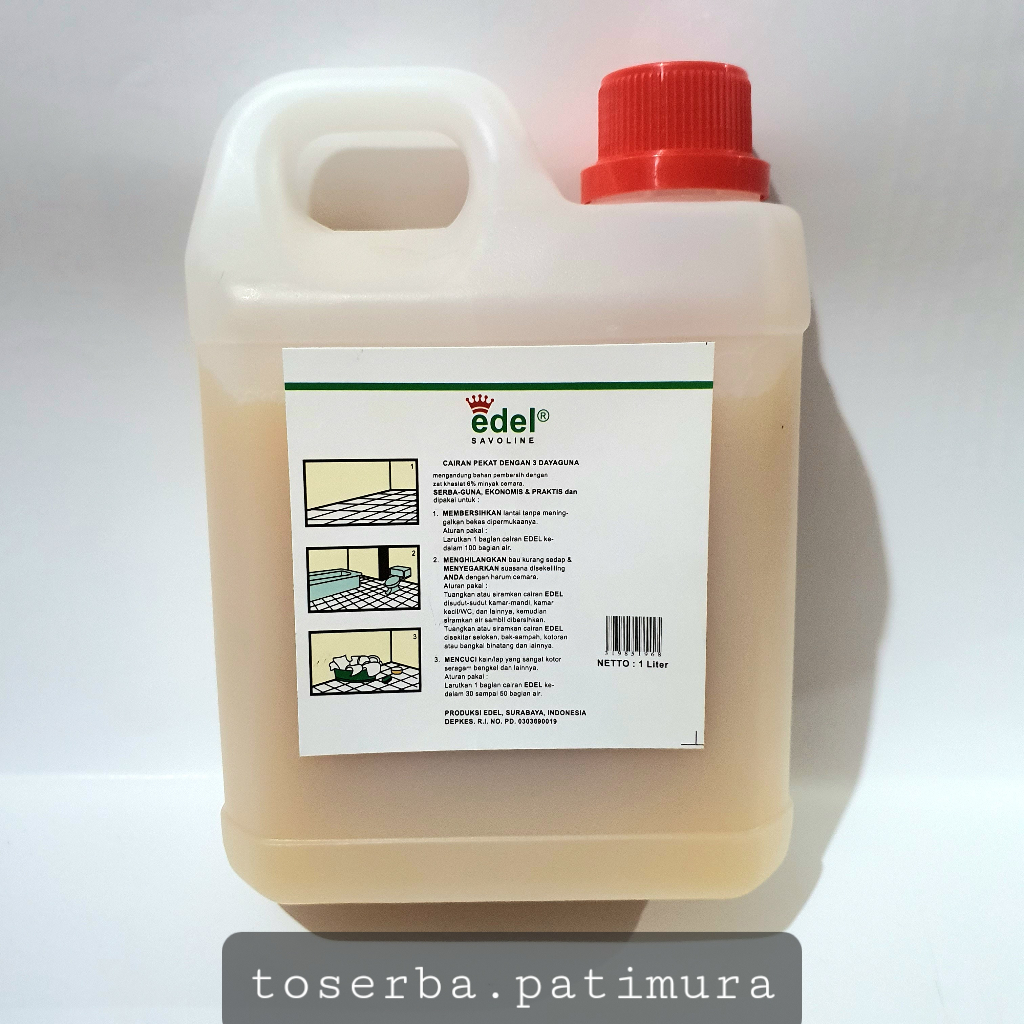 Jual Edel Savoline Karbol Pembersih Lantai Botol Plastik 1000 ml/ 1 ...