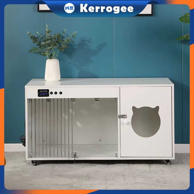 Jual Kandang kucing kayu solid villa mewah rumah kucing besar dalam