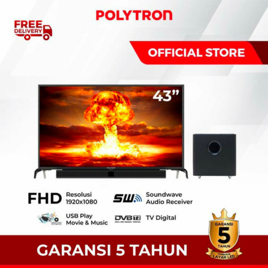 Jual Polytron Led Tv Bv Inch Usb Movie Hd Hdmi Digital Shopee Indonesia