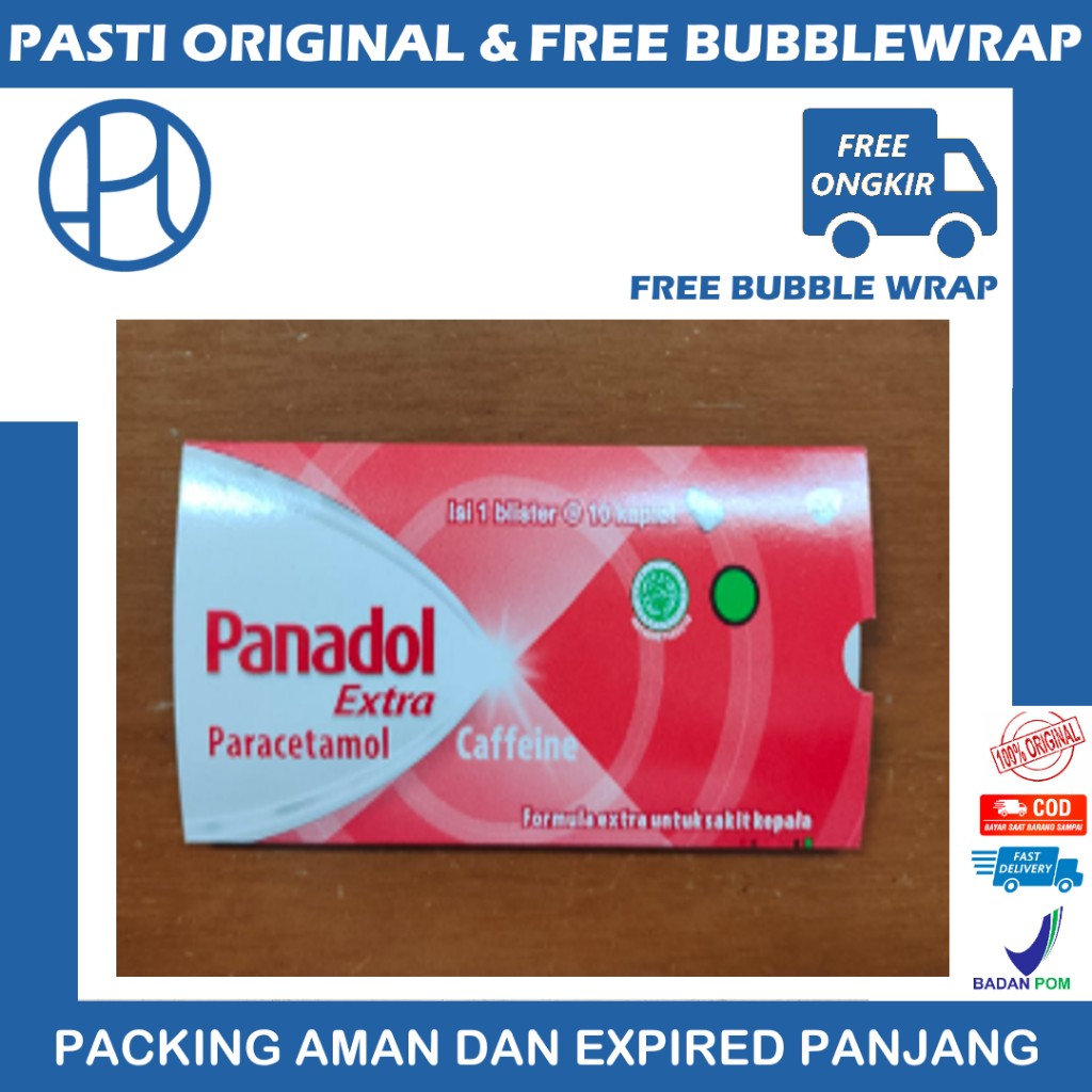 Jual PANADOL EKSTRA STRIP ISI 10 TABLET PARACETAMOL PEREDA NYERI DEMAM ...