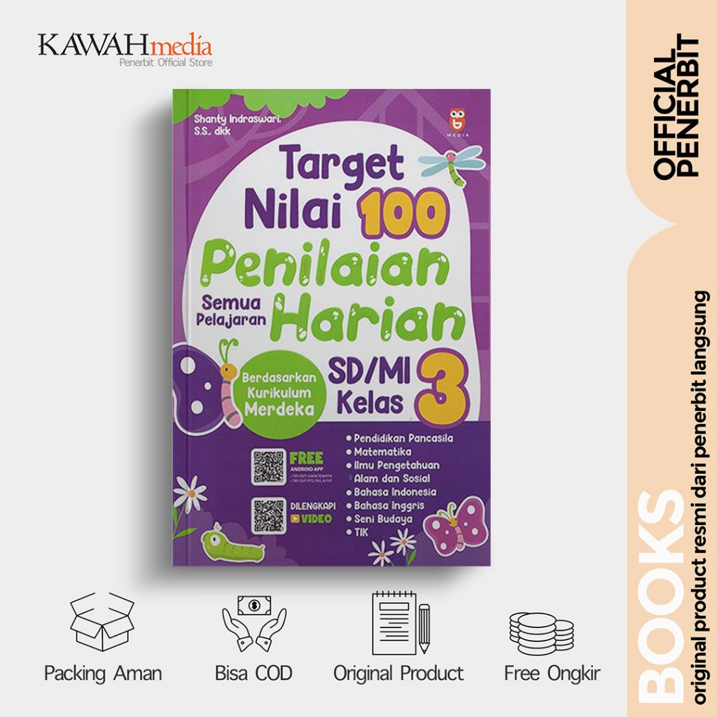 Jual Buku Pelajaran Target Nilai 100 Penilaian Harian Sd Mi Kelas 3