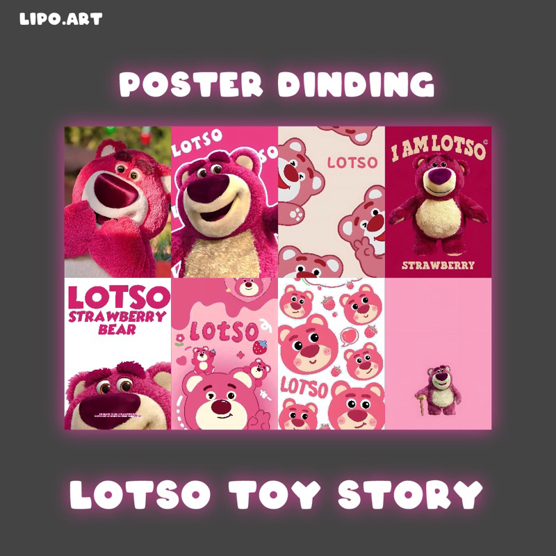 Jual Poster Dinding Aestetic Hiasan kamar Dekorasi Kamar Lotso Toy