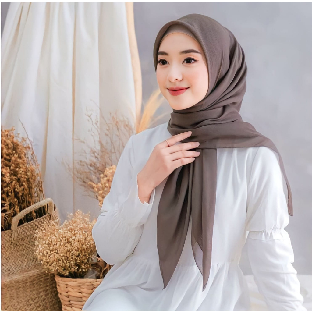 Jual Paris Premium Hijab Segi Empat Anti LetoyJilbab SegiEmpat Paris  Premium Polos | Shopee Indonesia