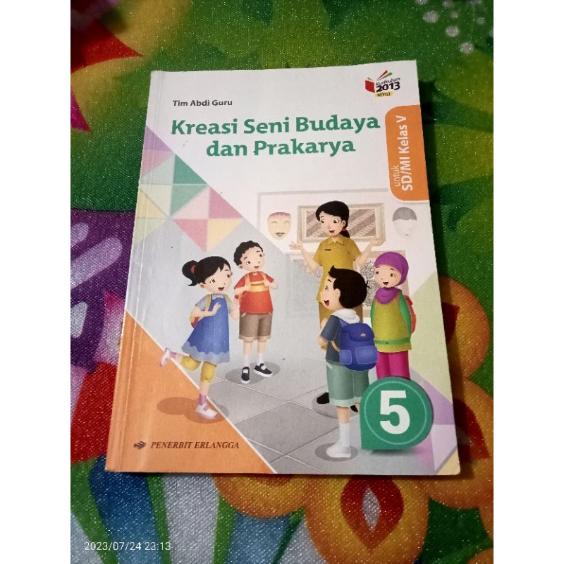 Jual BUKU ORI KREASI SENI BUDAYA DAN PRAKARYA KELAS 5 SD PENERBIT ...