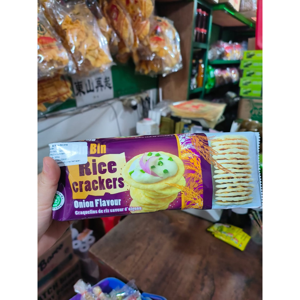 Jual Bin Bin Rice Crackers original dan onion 100gr | Shopee Indonesia