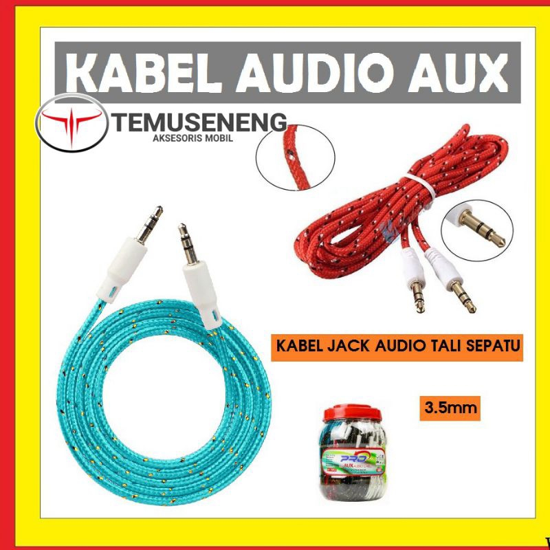 Jual Kabel Aux Audio Jack Mm Meter Male To Male Konektor Musik Mp Shopee Indonesia