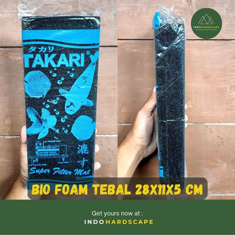 Jual Bio Foam Filter Tebal Takari Hitam X X Cm Kapas Tebal Korea Shopee Indonesia